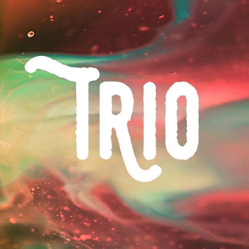 Bat's Jazz Trio cover art in red and gold